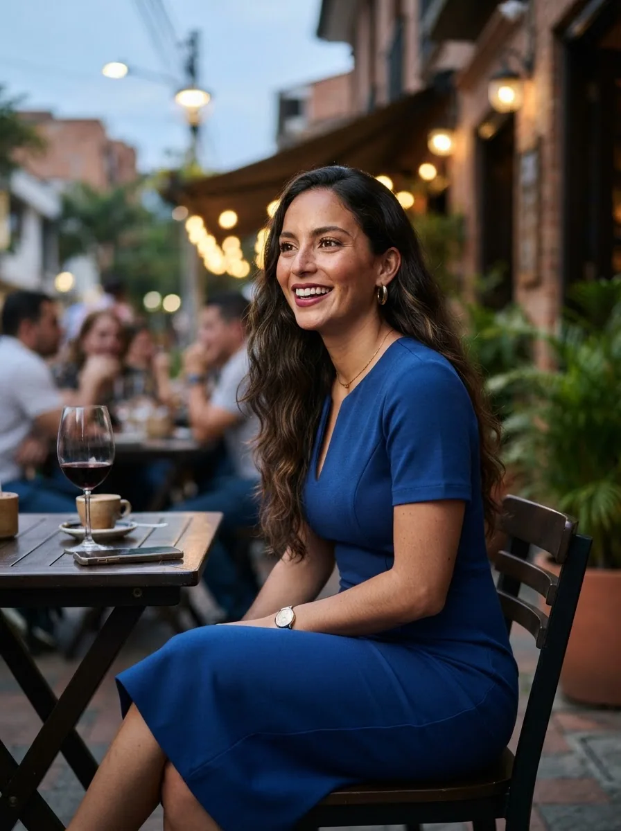 Valentina, a fictional adult Colombia AI girlfriend