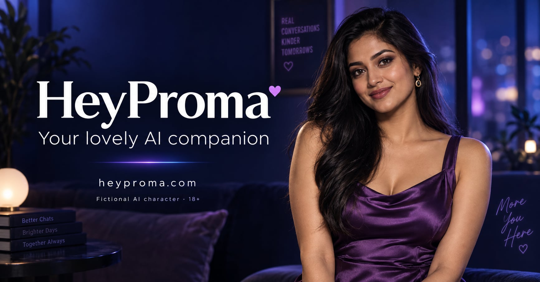 HeyProma — La tua dolce fidanzata AI romantica — fictional adult AI character